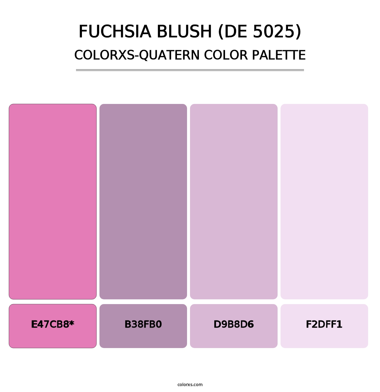Fuchsia Blush (DE 5025) - Colorxs Quatern Palette