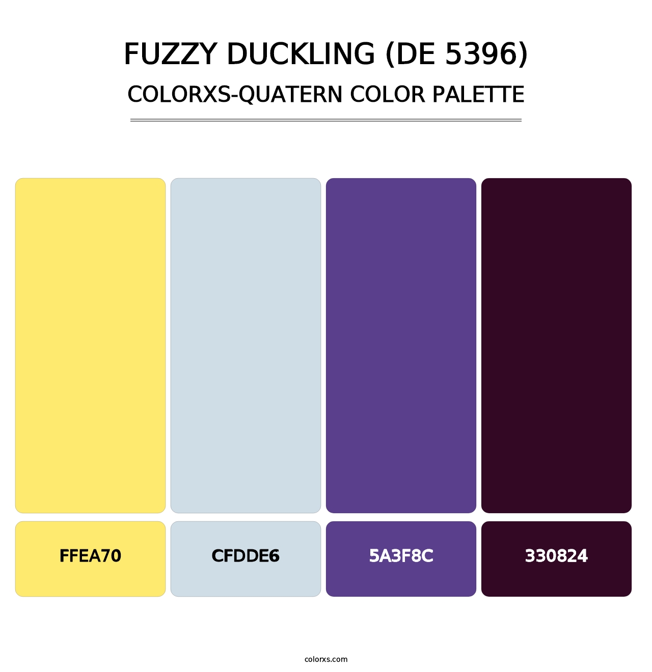 Fuzzy Duckling (DE 5396) - Colorxs Quatern Palette