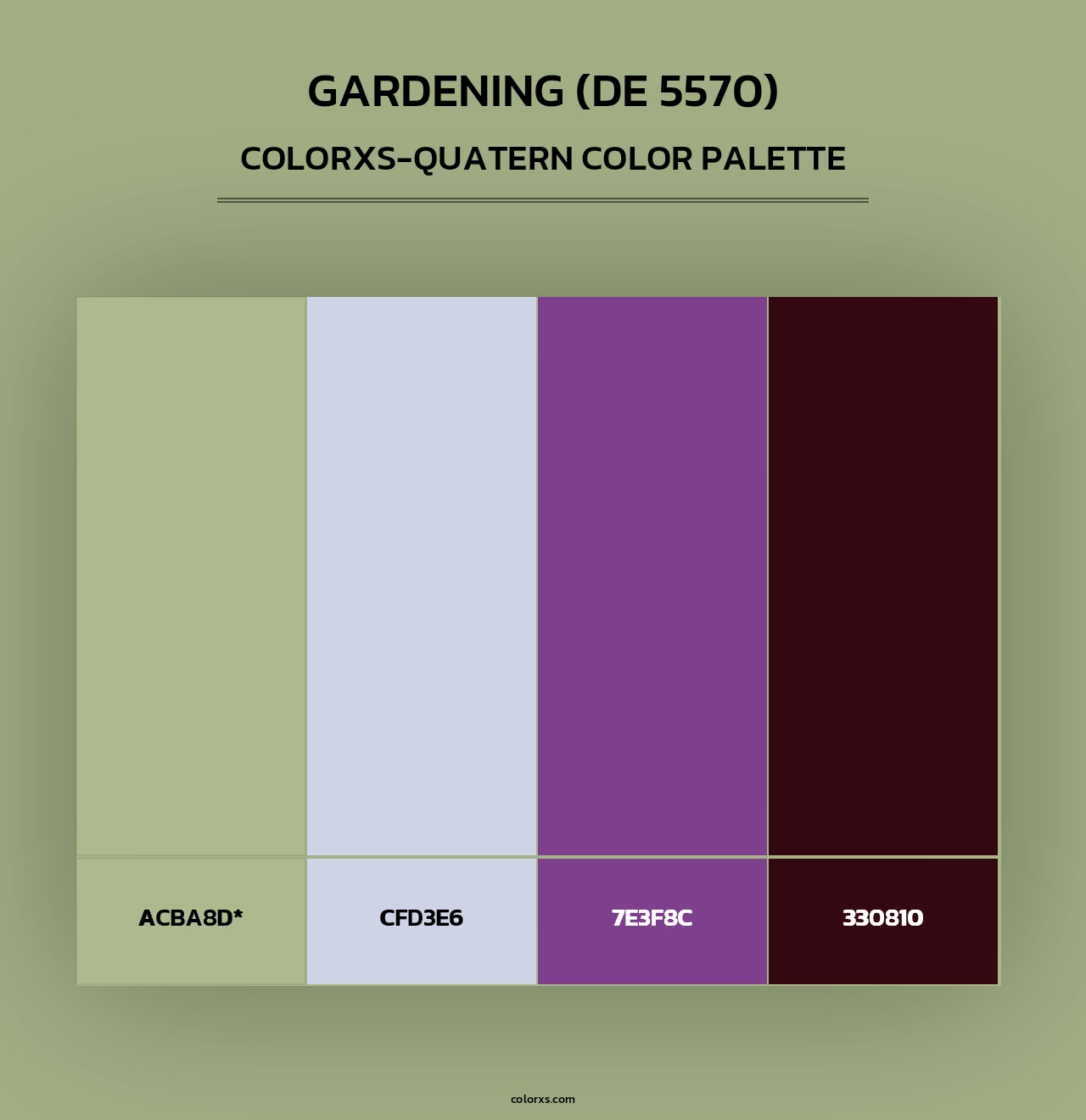 Gardening (DE 5570) - Colorxs Quad Palette