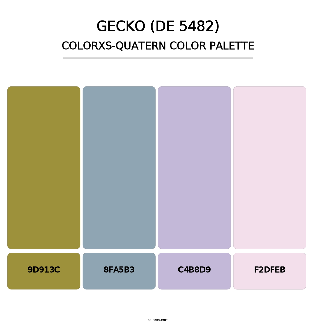Gecko (DE 5482) - Colorxs Quatern Palette