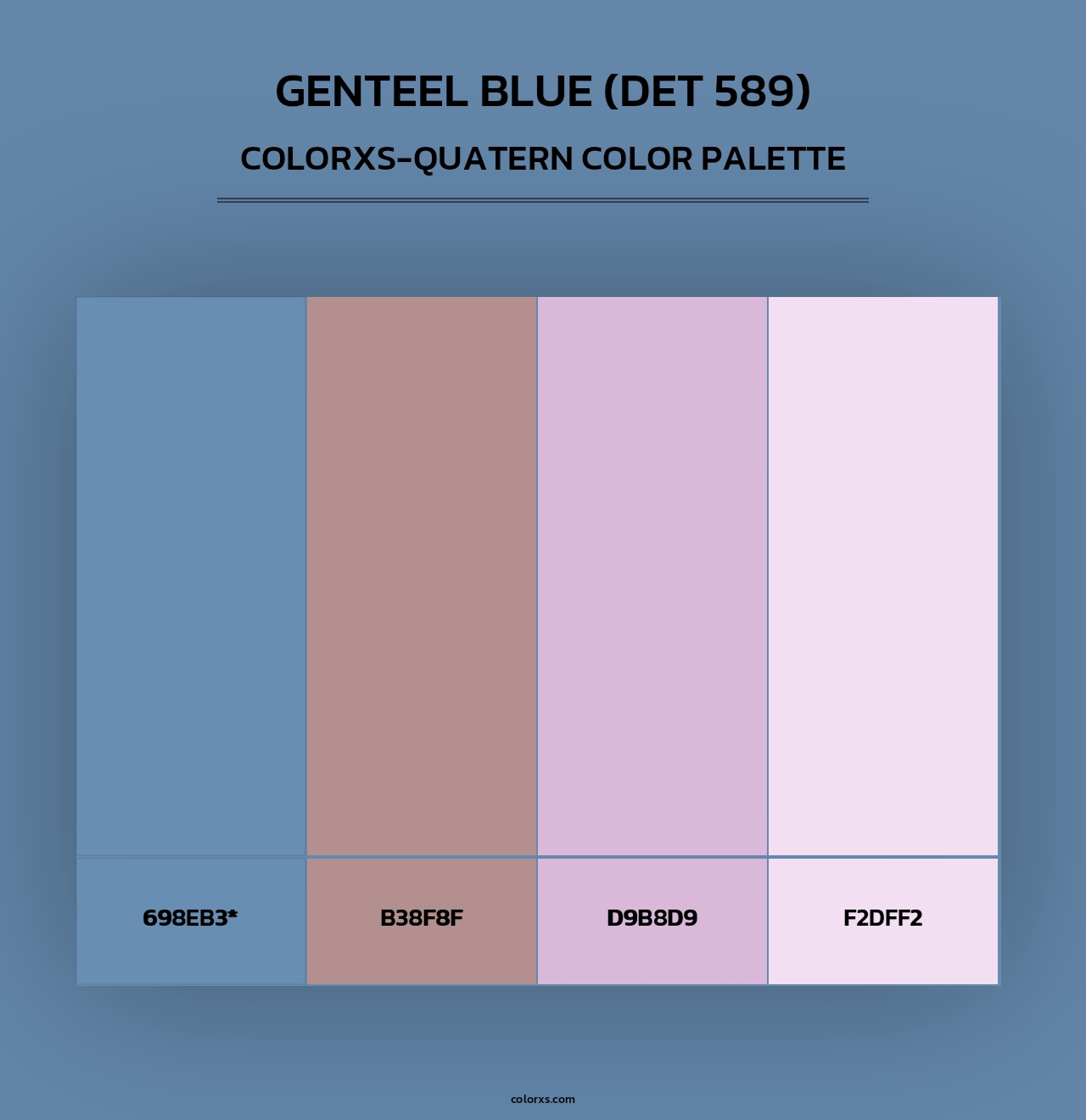 Genteel Blue (DET 589) - Colorxs Quad Palette