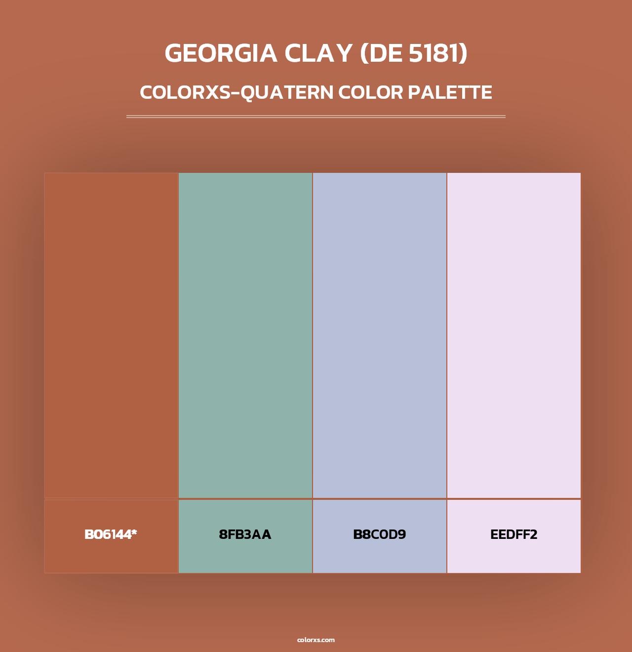 Georgia Clay (DE 5181) - Colorxs Quad Palette