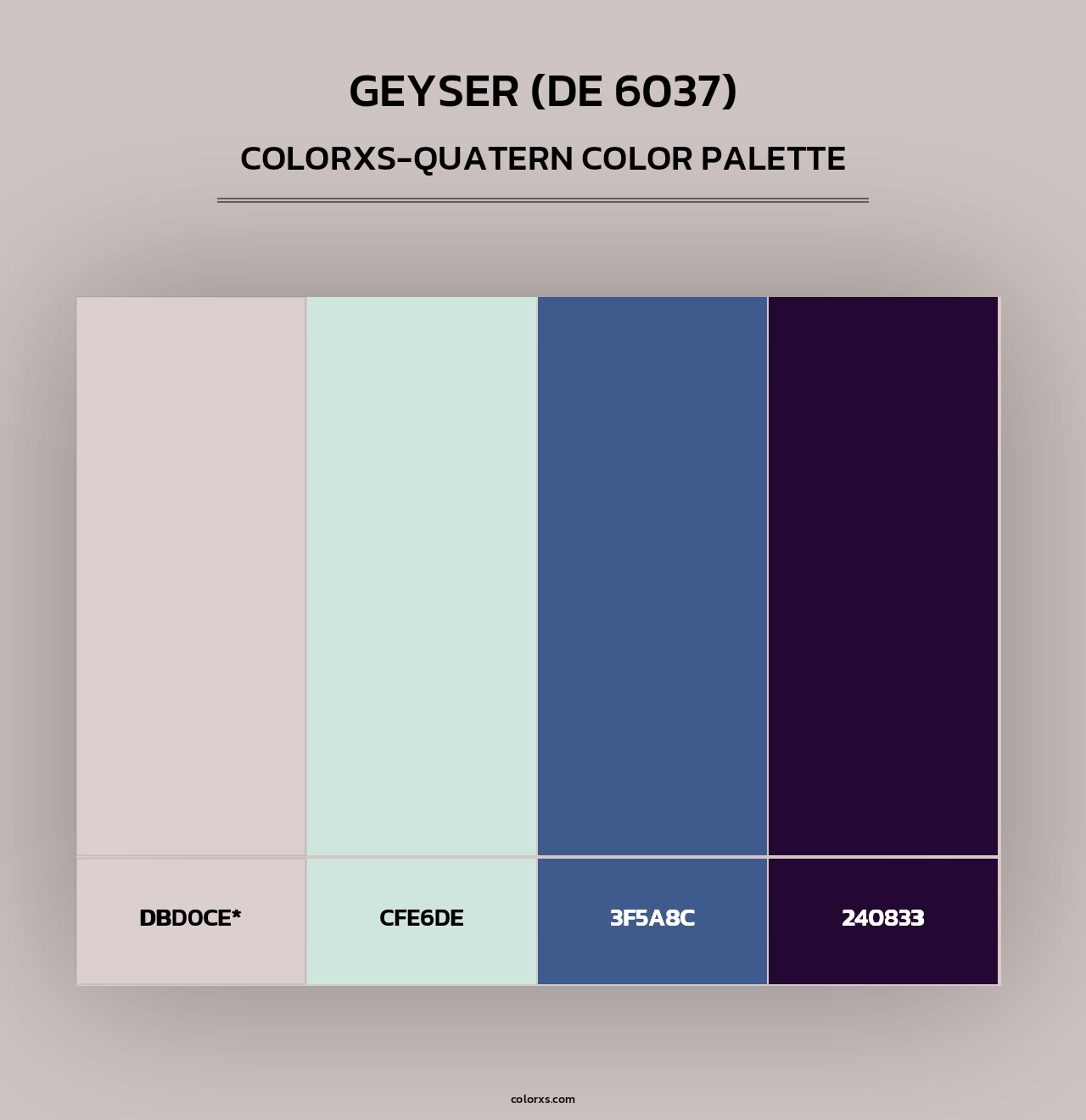 Geyser (DE 6037) - Colorxs Quad Palette