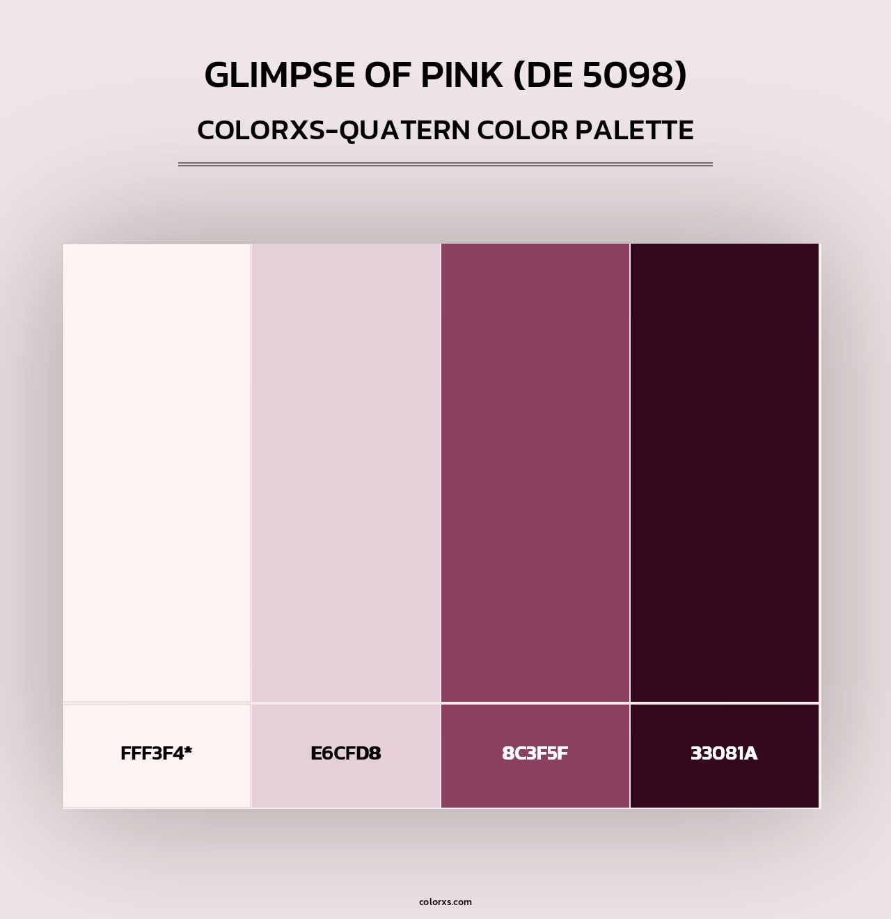 Glimpse of Pink (DE 5098) - Colorxs Quad Palette