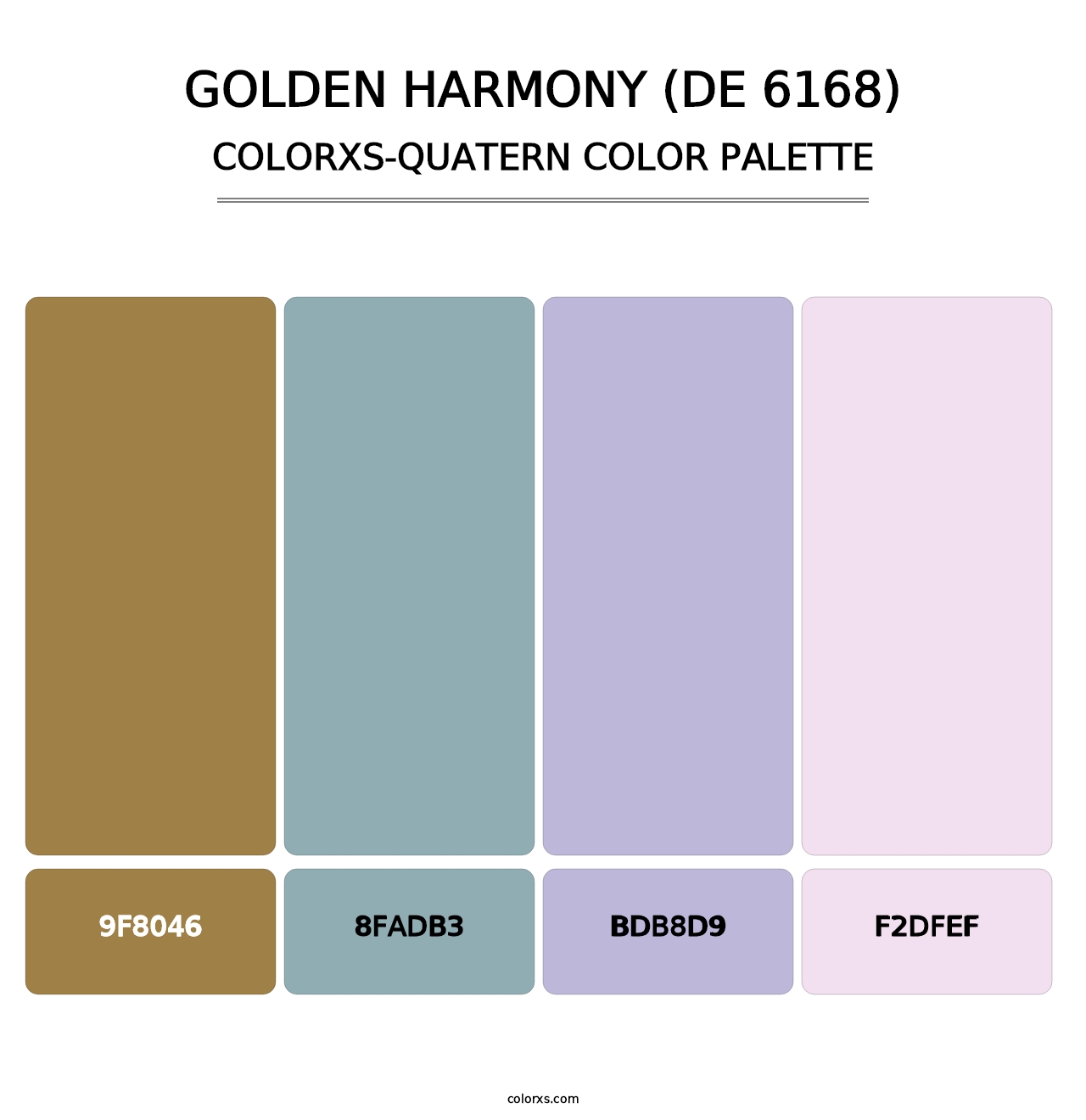 Golden Harmony (DE 6168) - Colorxs Quatern Palette