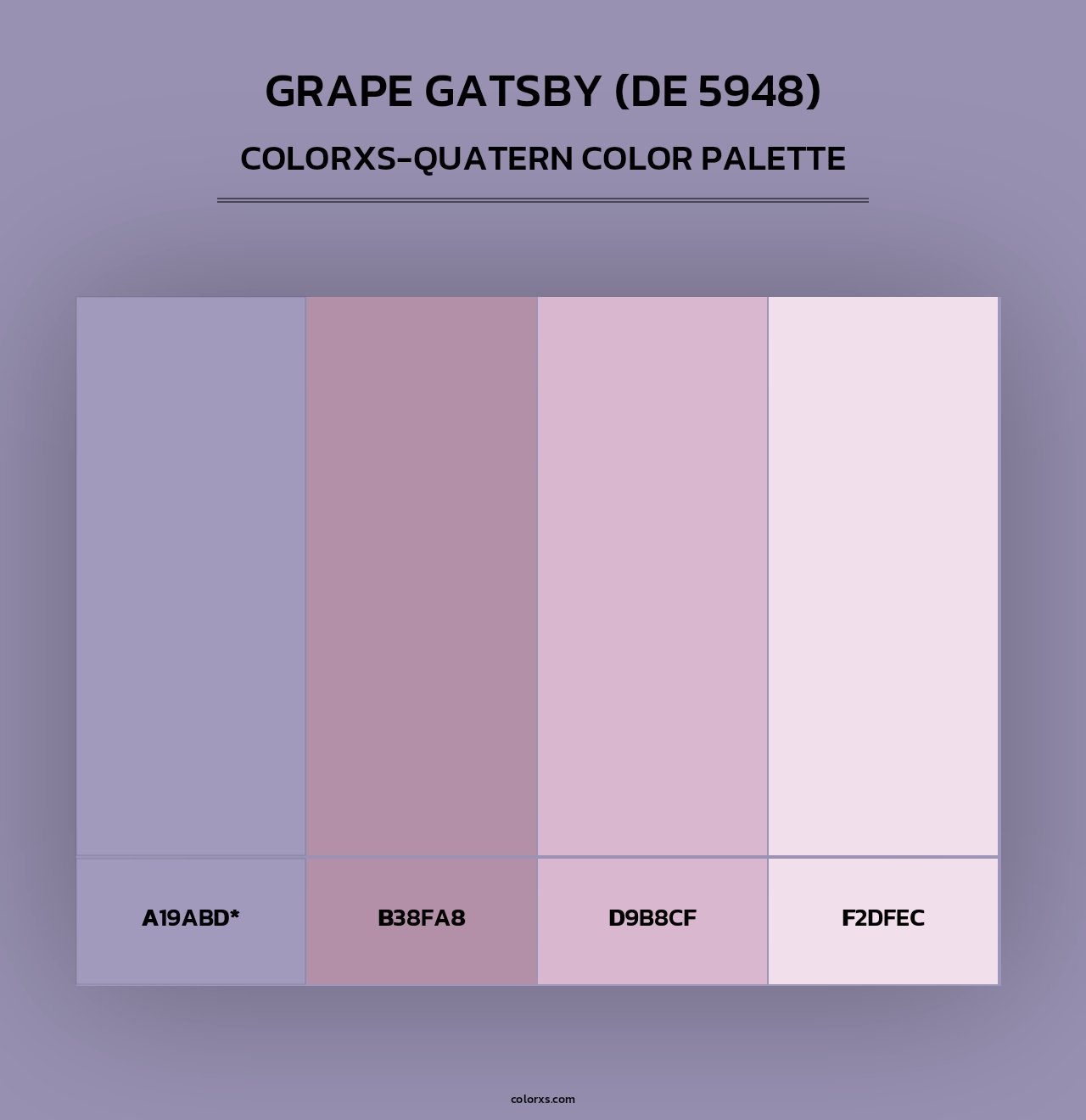 Grape Gatsby (DE 5948) - Colorxs Quad Palette