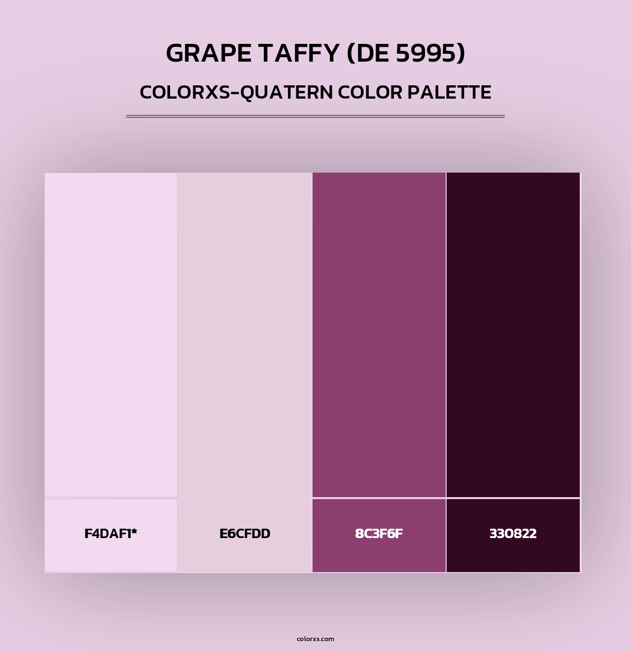 Grape Taffy (DE 5995) - Colorxs Quad Palette