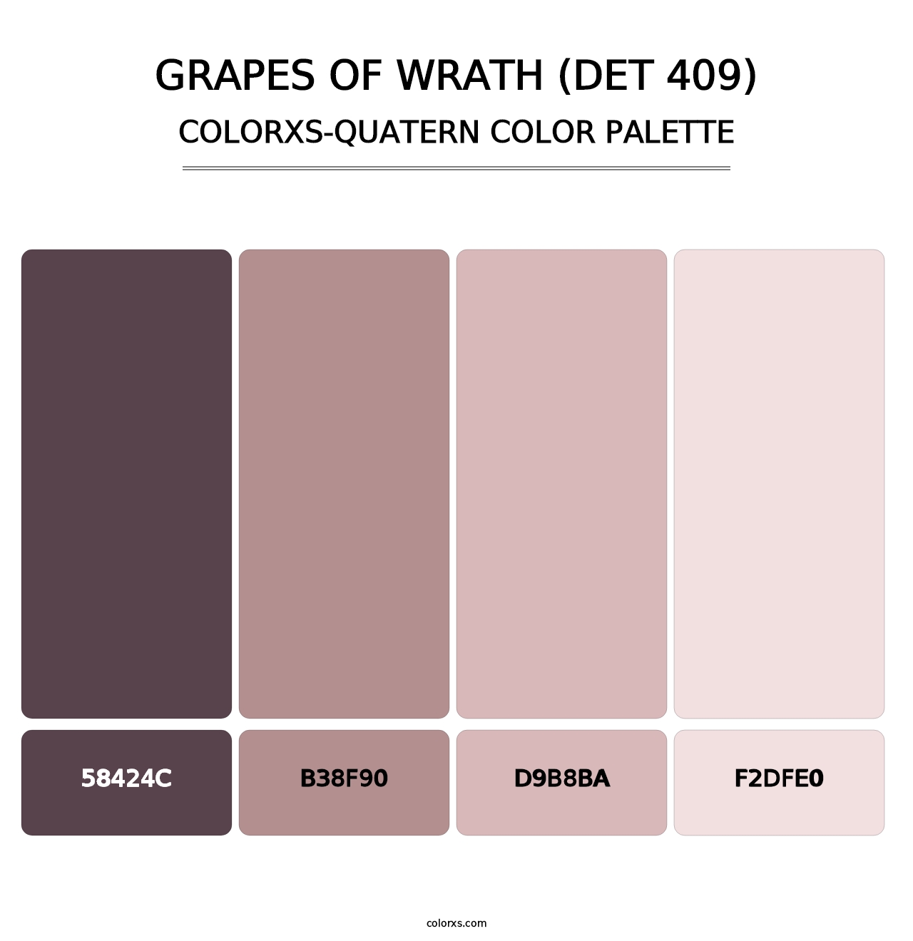 Grapes of Wrath (DET 409) - Colorxs Quatern Palette
