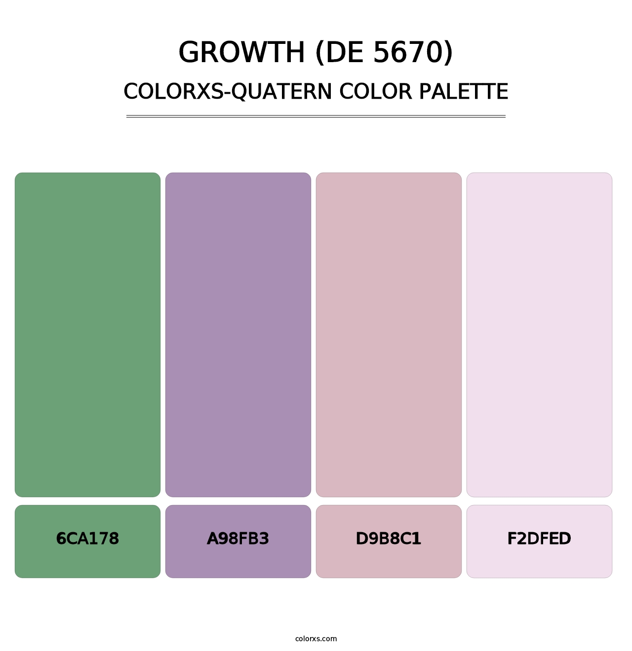 Growth (DE 5670) - Colorxs Quatern Palette
