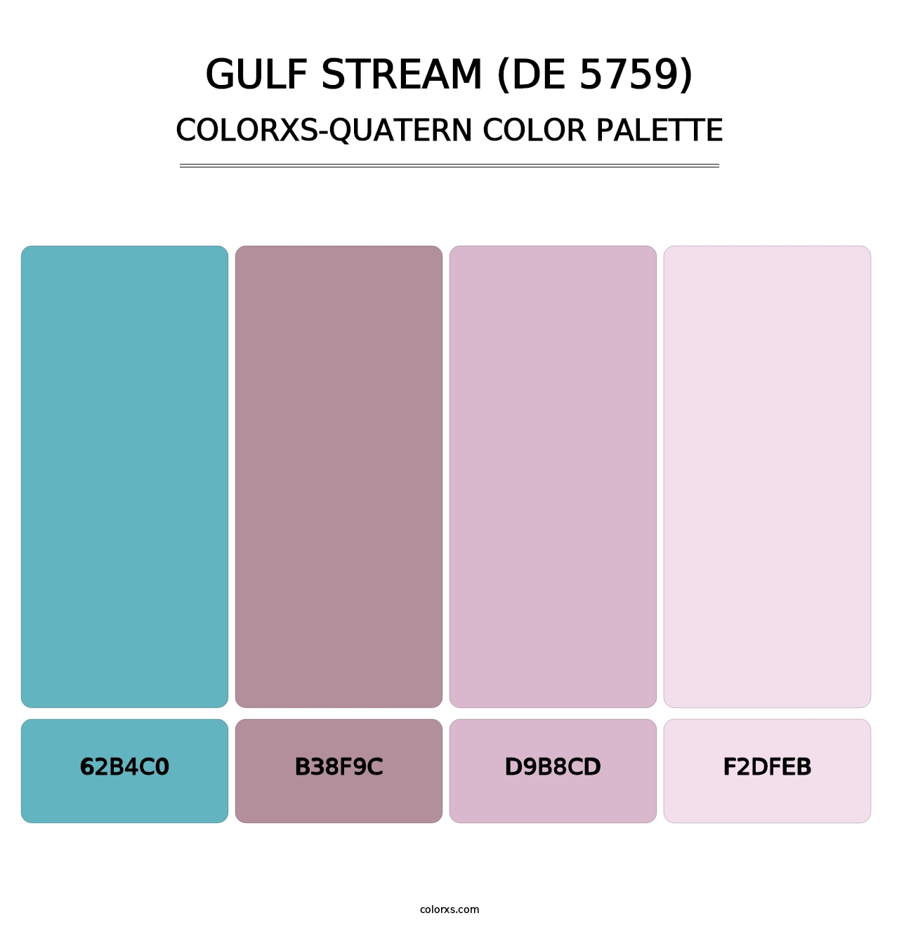 Gulf Stream (DE 5759) - Colorxs Quatern Palette