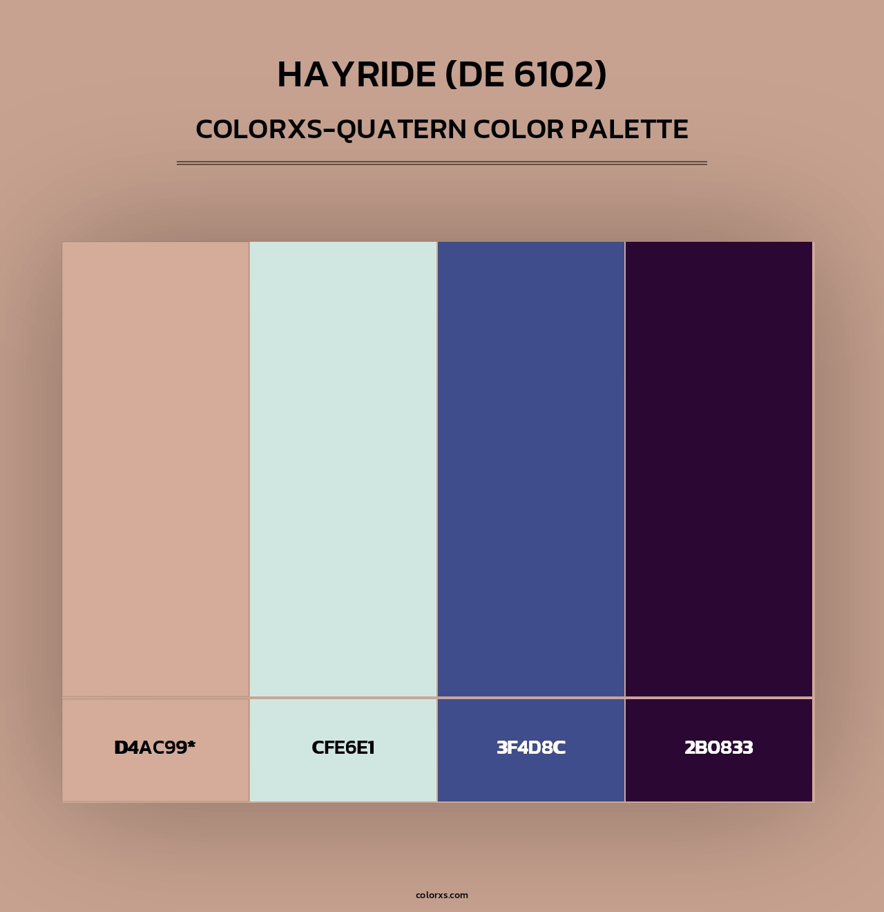 Hayride (DE 6102) - Colorxs Quad Palette