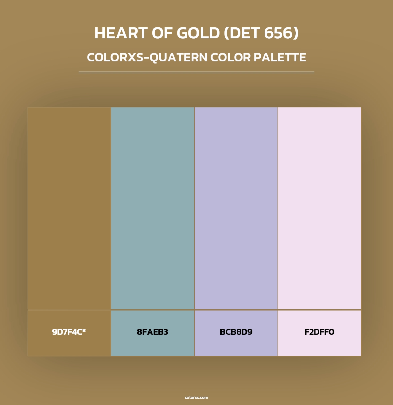 Heart of Gold (DET 656) - Colorxs Quad Palette