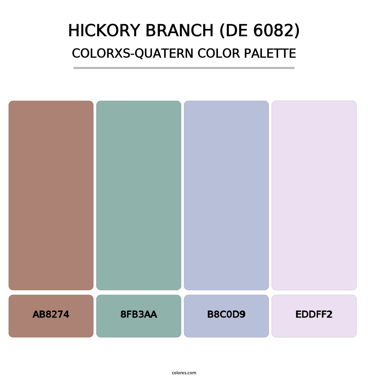 Hickory Branch (DE 6082) - Colorxs Quatern Palette