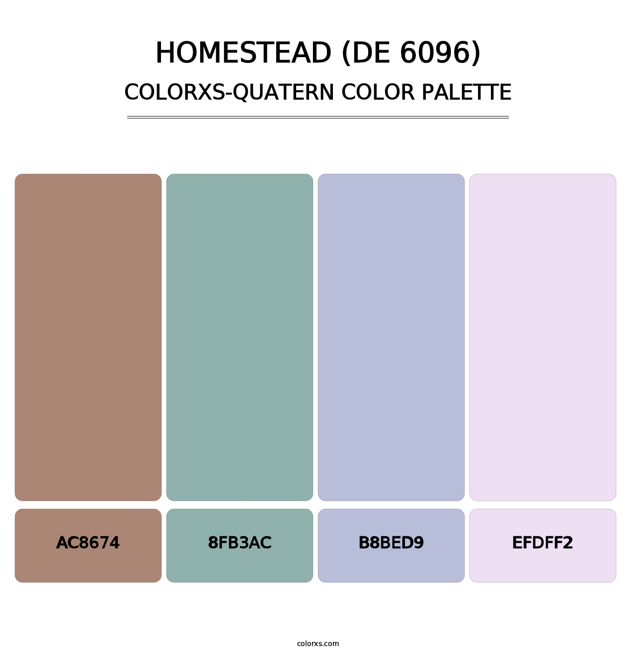 Homestead (DE 6096) - Colorxs Quatern Palette