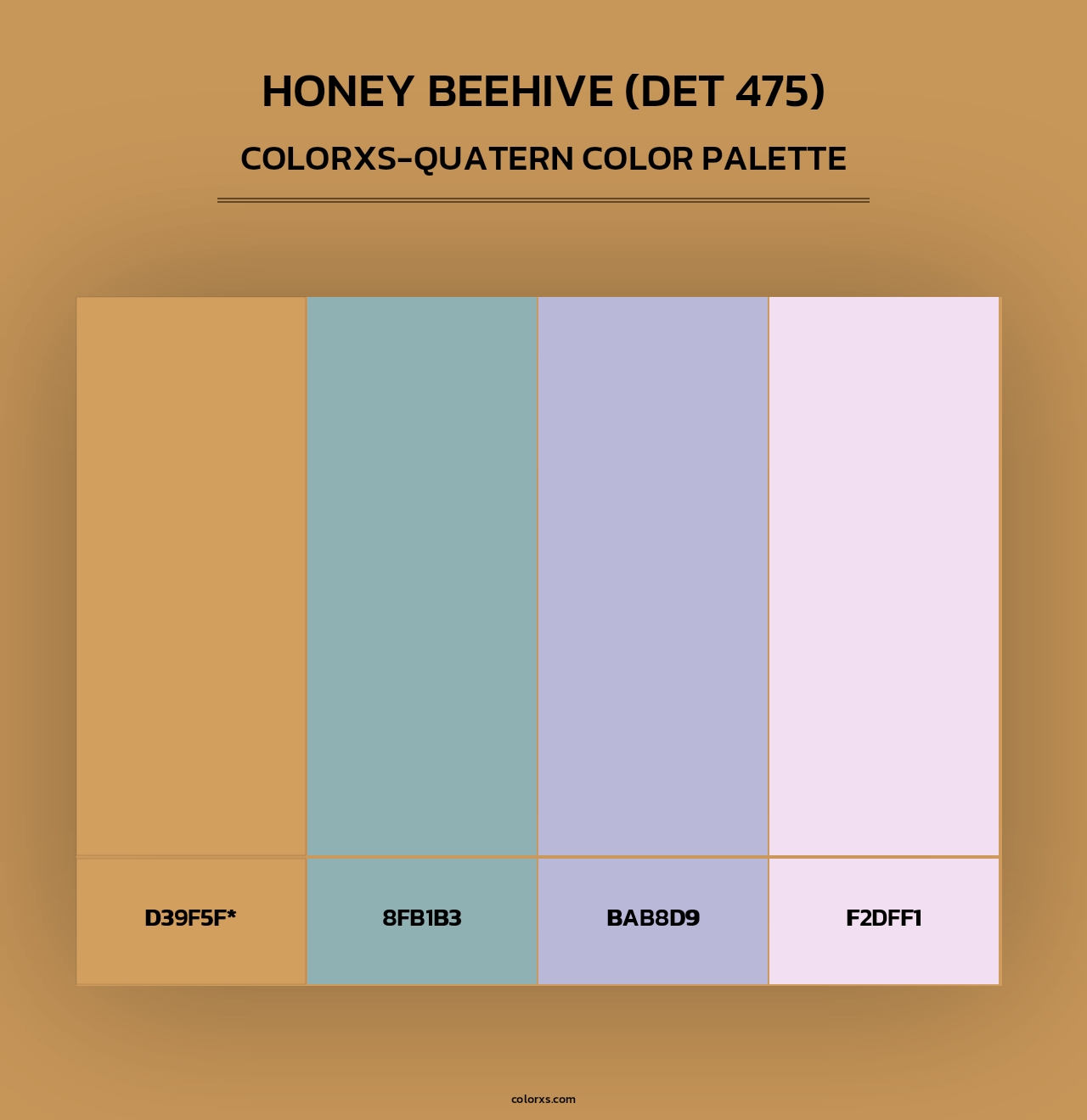 Honey Beehive (DET 475) - Colorxs Quad Palette