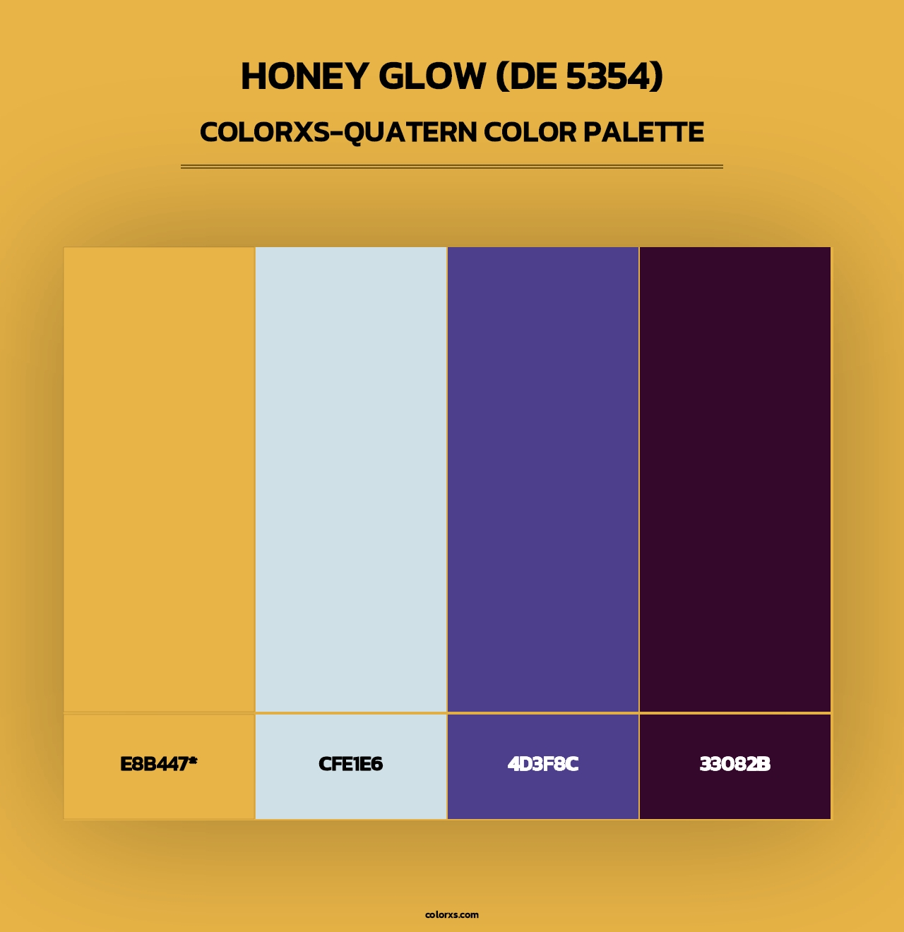 Honey Glow (DE 5354) - Colorxs Quad Palette