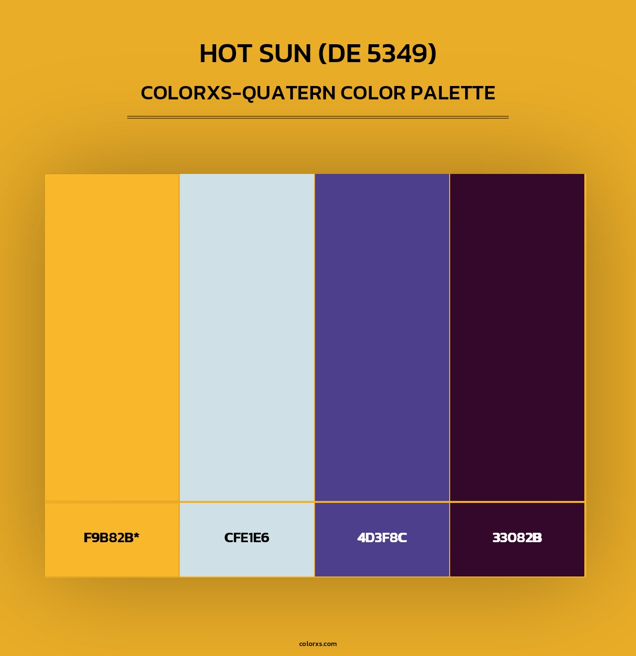 Hot Sun (DE 5349) - Colorxs Quad Palette