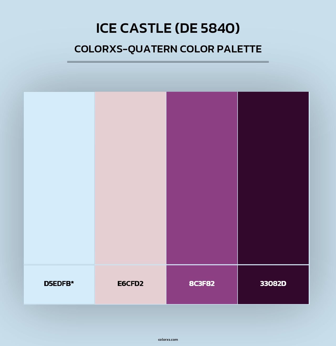 Ice Castle (DE 5840) - Colorxs Quad Palette