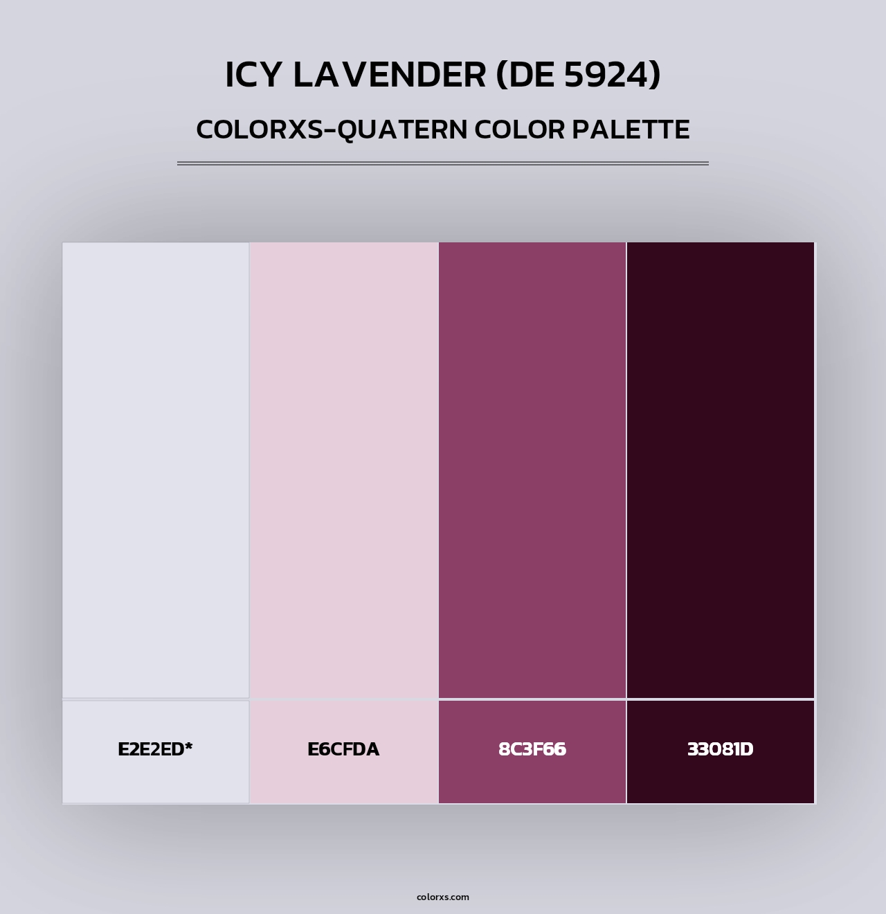 Icy Lavender (DE 5924) - Colorxs Quad Palette