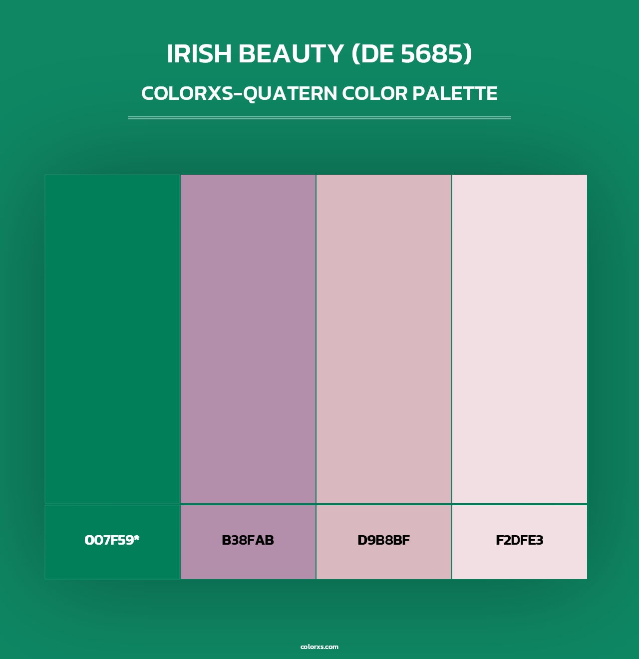 Irish Beauty (DE 5685) - Colorxs Quad Palette