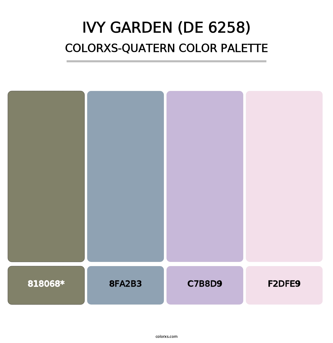 Ivy Garden (DE 6258) - Colorxs Quatern Palette