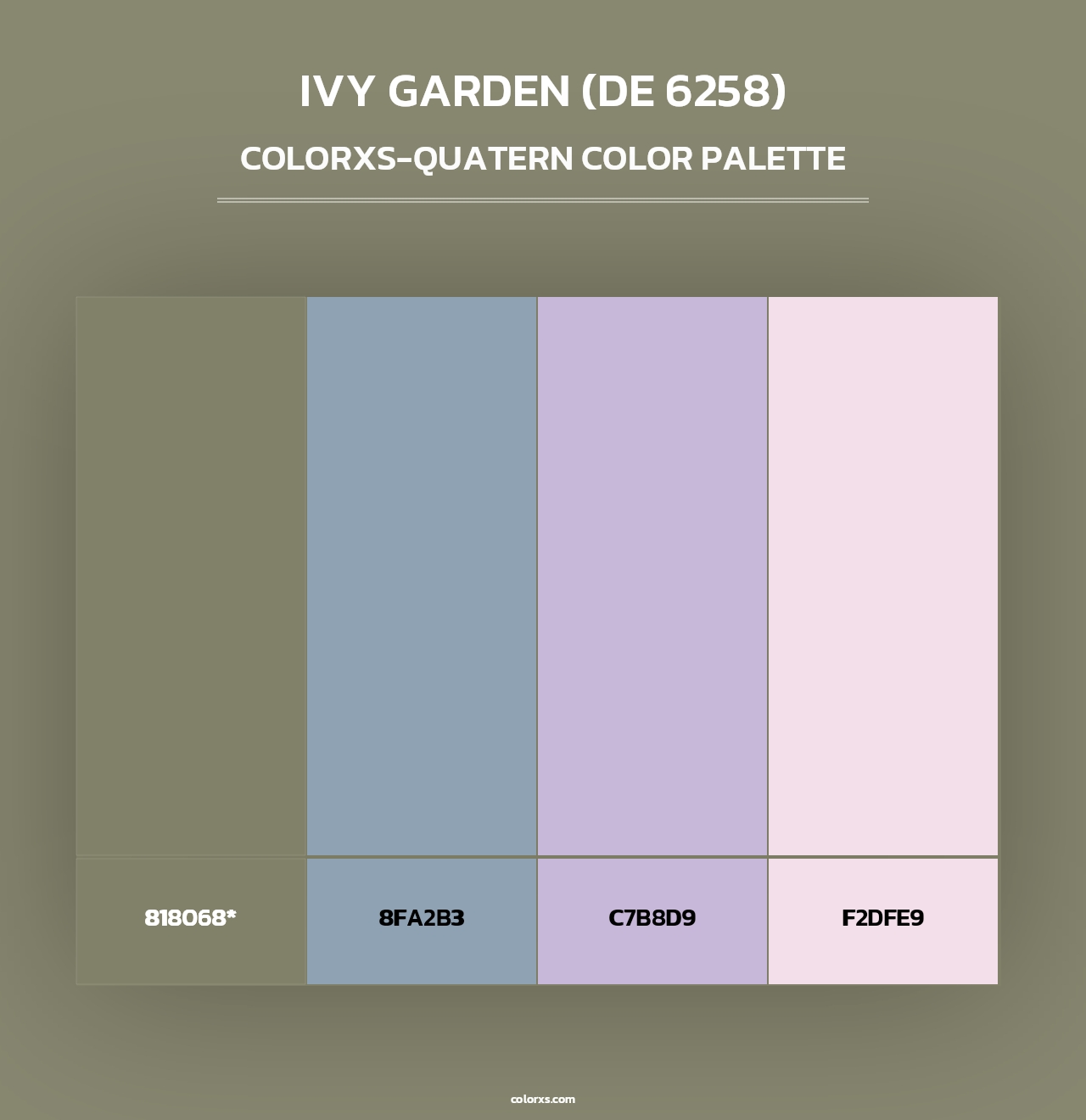 Ivy Garden (DE 6258) - Colorxs Quad Palette