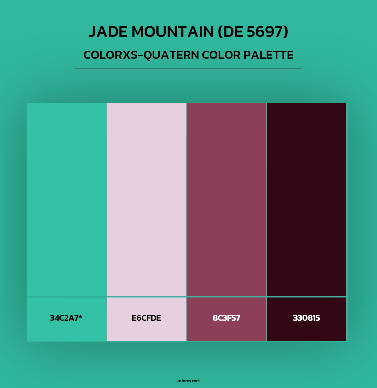 Jade Mountain (DE 5697) - Colorxs Quad Palette