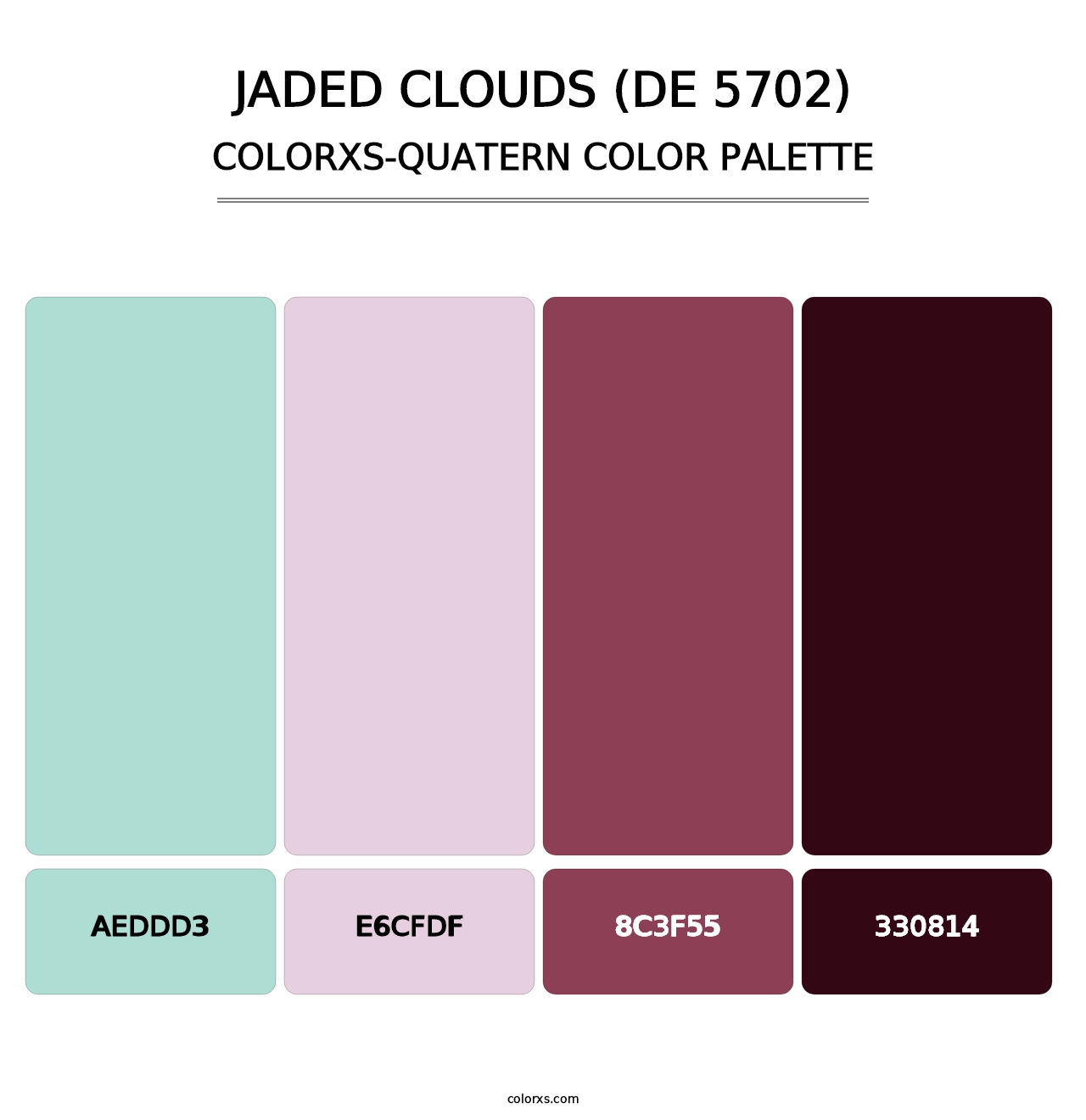 Jaded Clouds (DE 5702) - Colorxs Quatern Palette