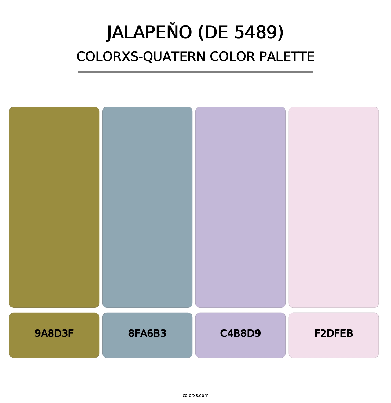 Jalapeňo (DE 5489) - Colorxs Quatern Palette