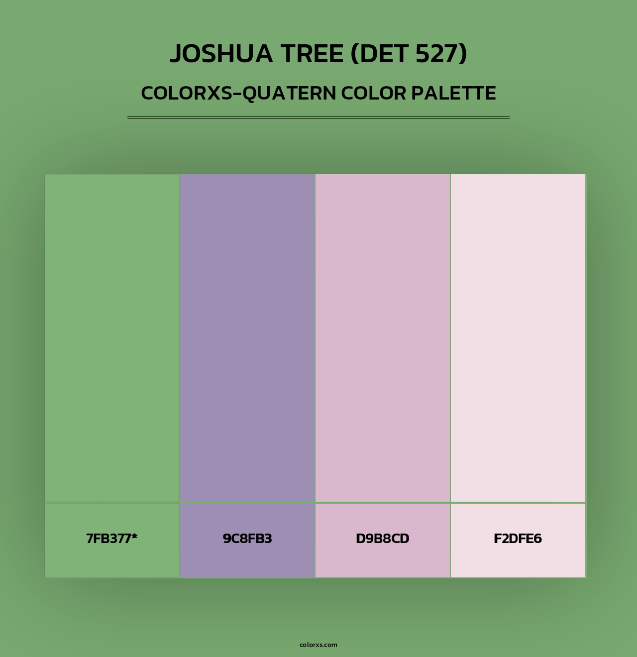 Joshua Tree (DET 527) - Colorxs Quad Palette