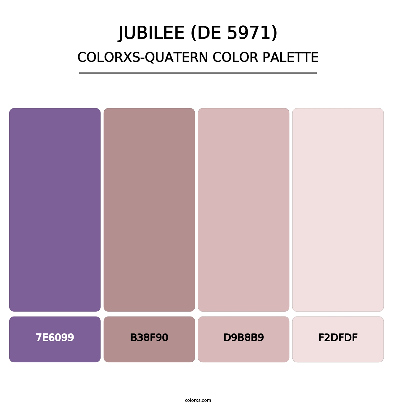 Jubilee (DE 5971) - Colorxs Quatern Palette
