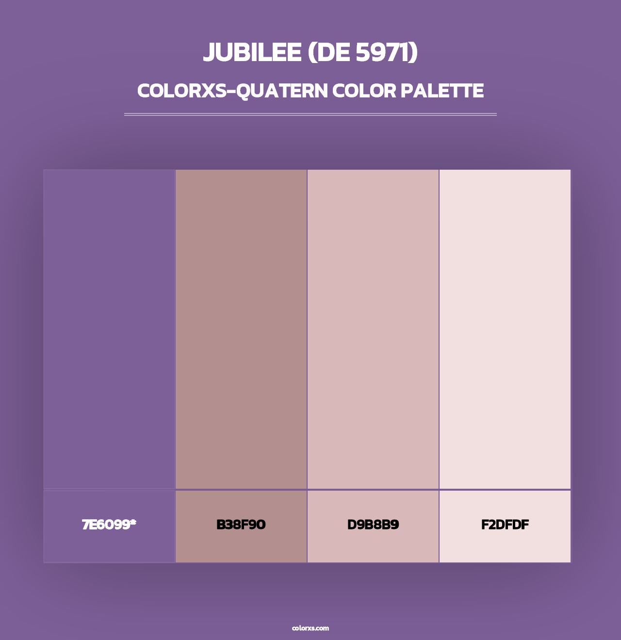 Jubilee (DE 5971) - Colorxs Quad Palette
