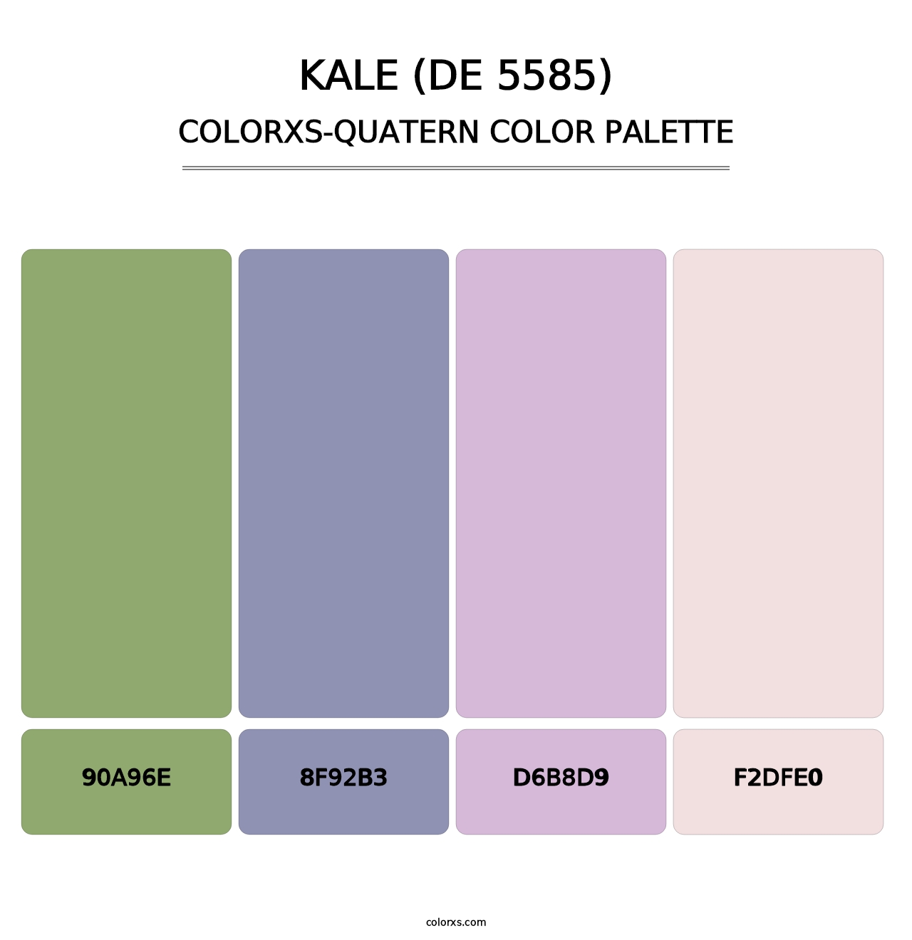 Kale (DE 5585) - Colorxs Quatern Palette