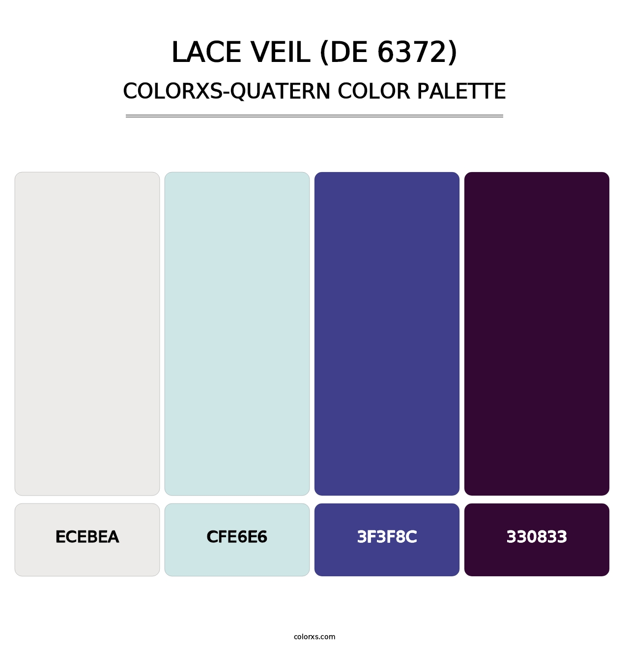 Lace Veil (DE 6372) - Colorxs Quatern Palette