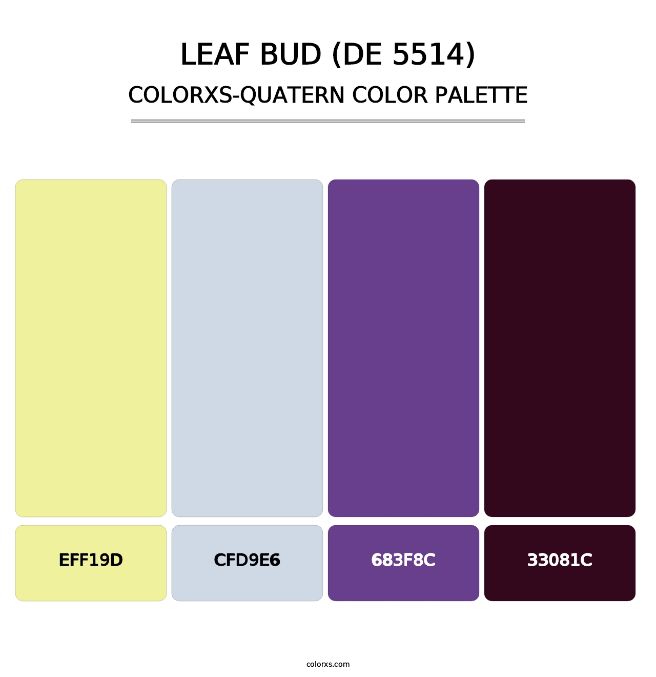Leaf Bud (DE 5514) - Colorxs Quatern Palette