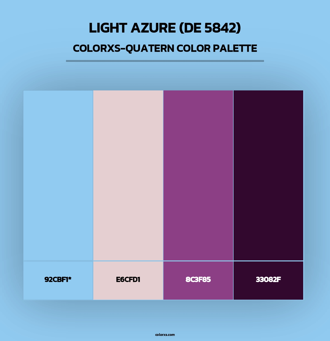 Light Azure (DE 5842) - Colorxs Quad Palette