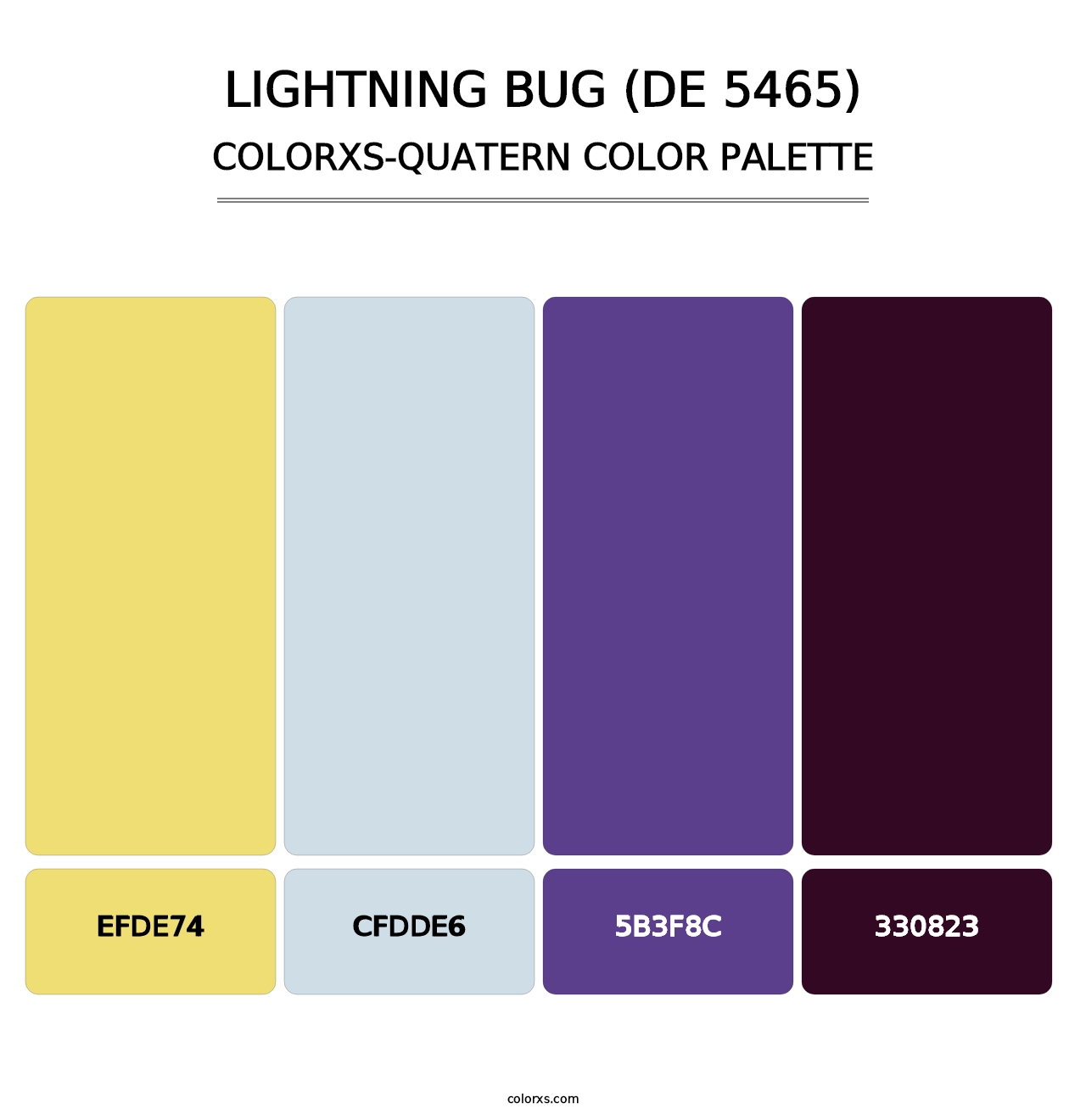 Lightning Bug (DE 5465) - Colorxs Quatern Palette
