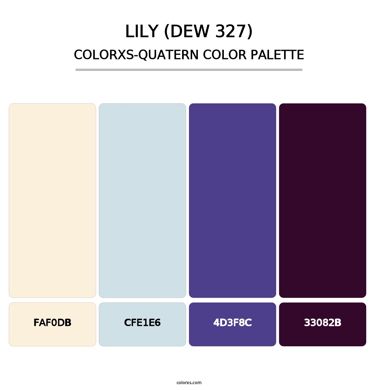 Lily (DEW 327) - Colorxs Quatern Palette