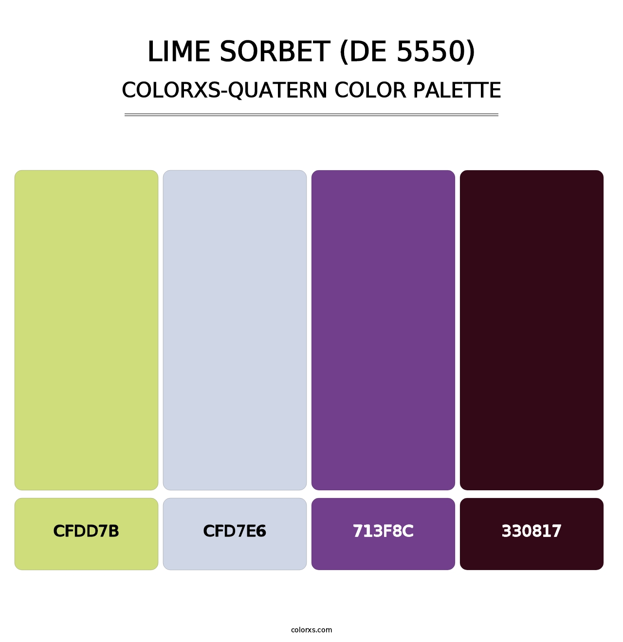 Lime Sorbet (DE 5550) - Colorxs Quatern Palette