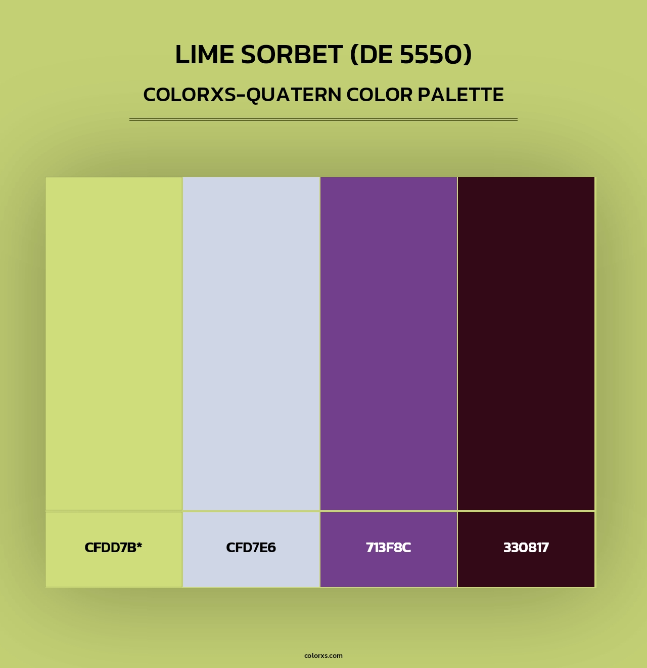 Lime Sorbet (DE 5550) - Colorxs Quad Palette