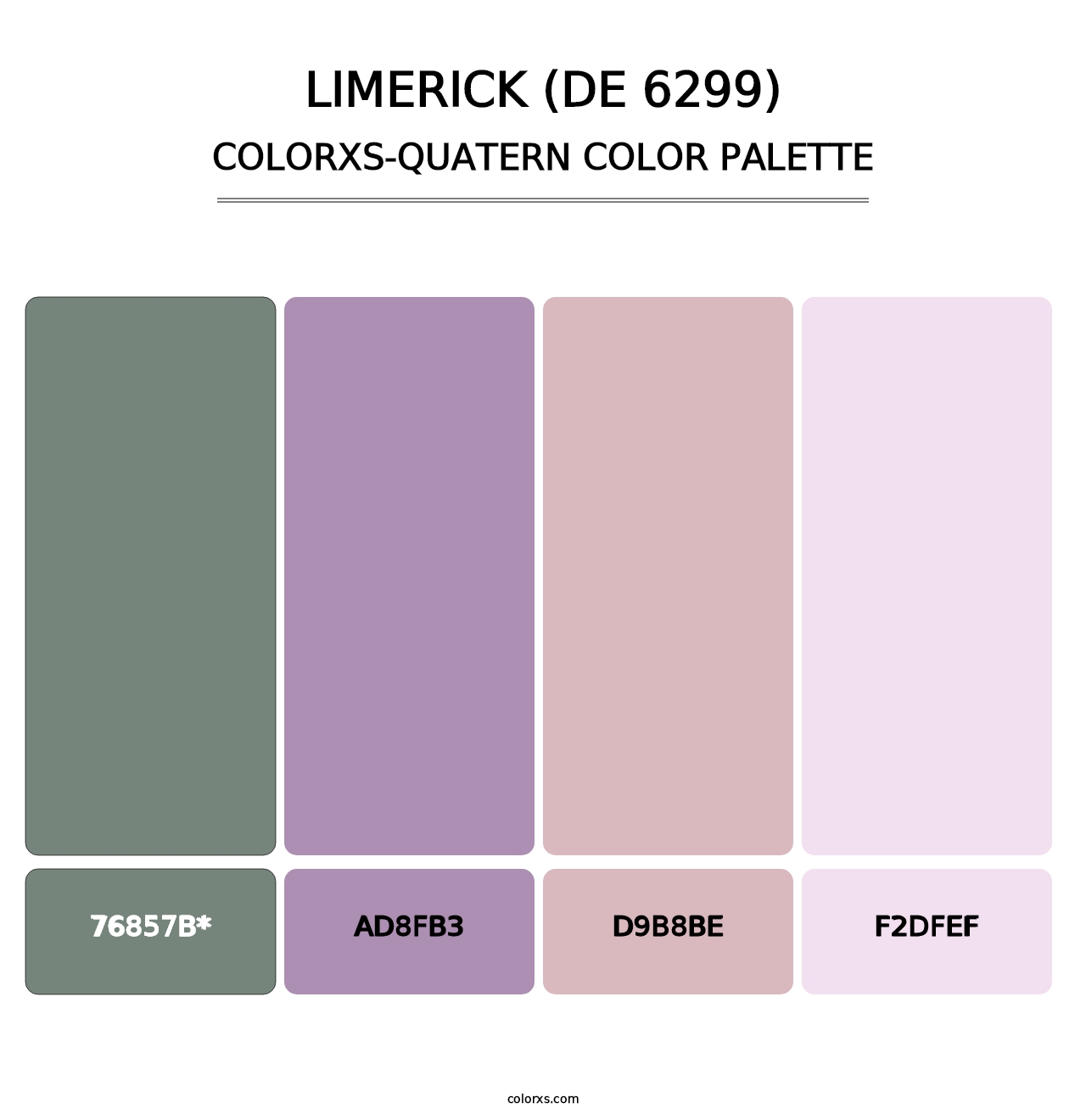 Limerick (DE 6299) - Colorxs Quatern Palette
