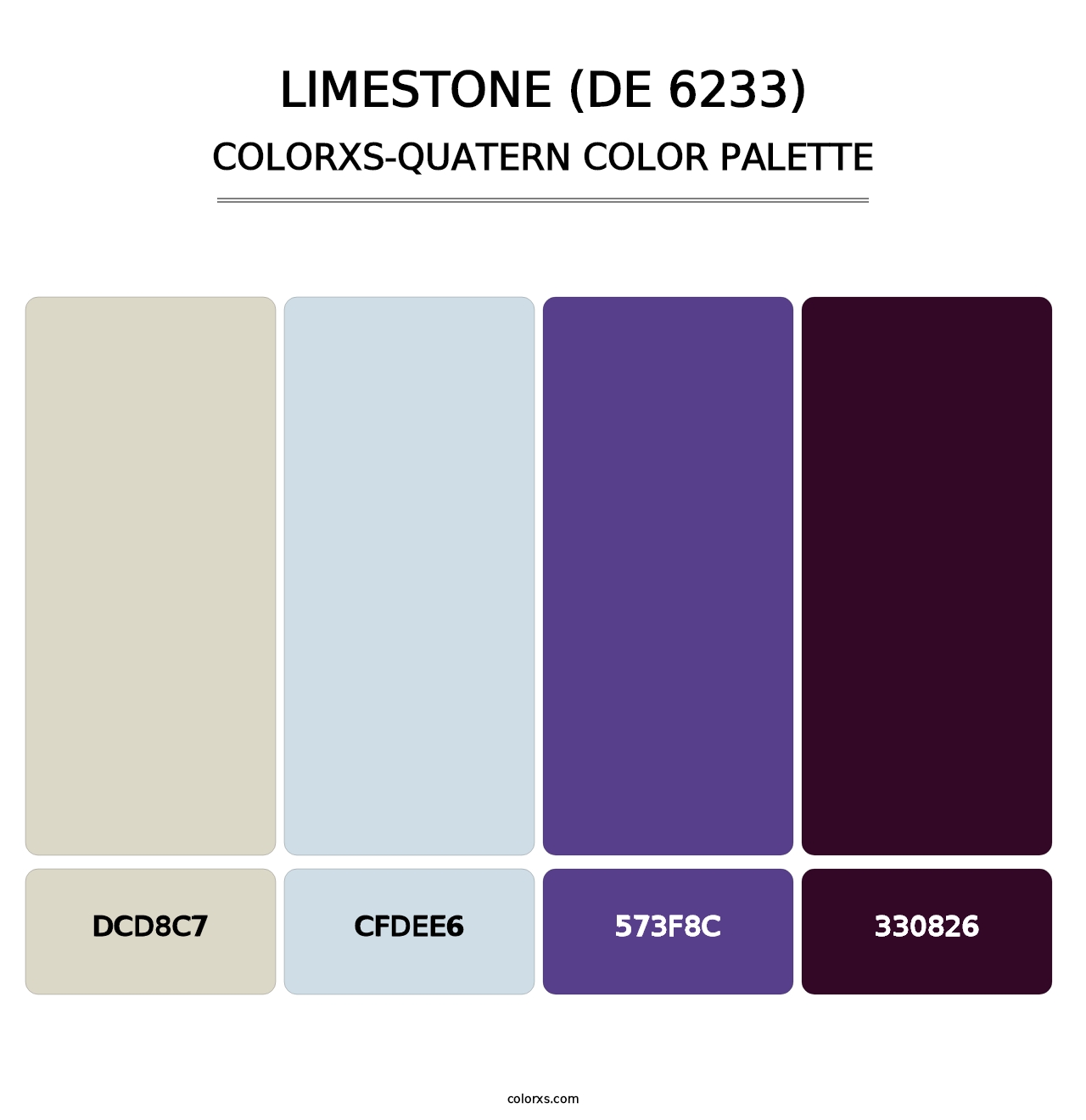 Limestone (DE 6233) - Colorxs Quatern Palette