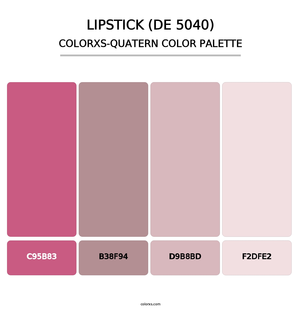 Lipstick (DE 5040) - Colorxs Quatern Palette