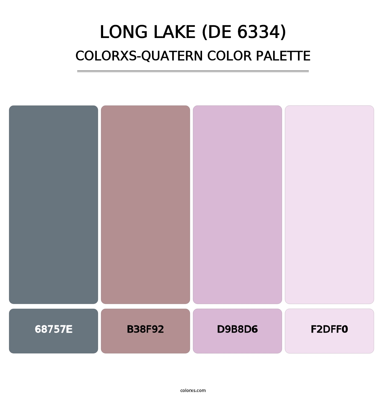 Long Lake (DE 6334) - Colorxs Quatern Palette