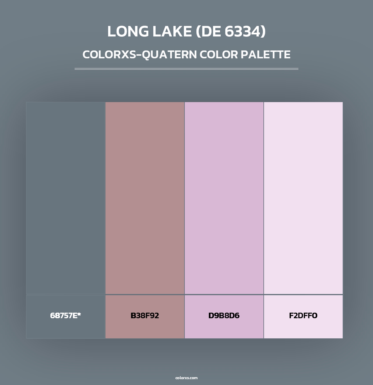 Long Lake (DE 6334) - Colorxs Quad Palette