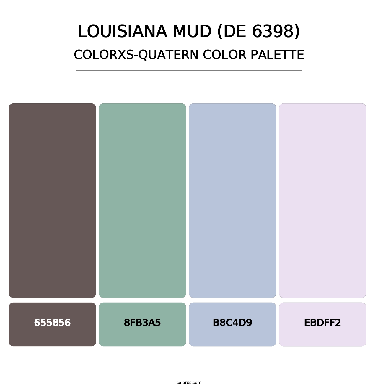 Louisiana Mud (DE 6398) - Colorxs Quatern Palette