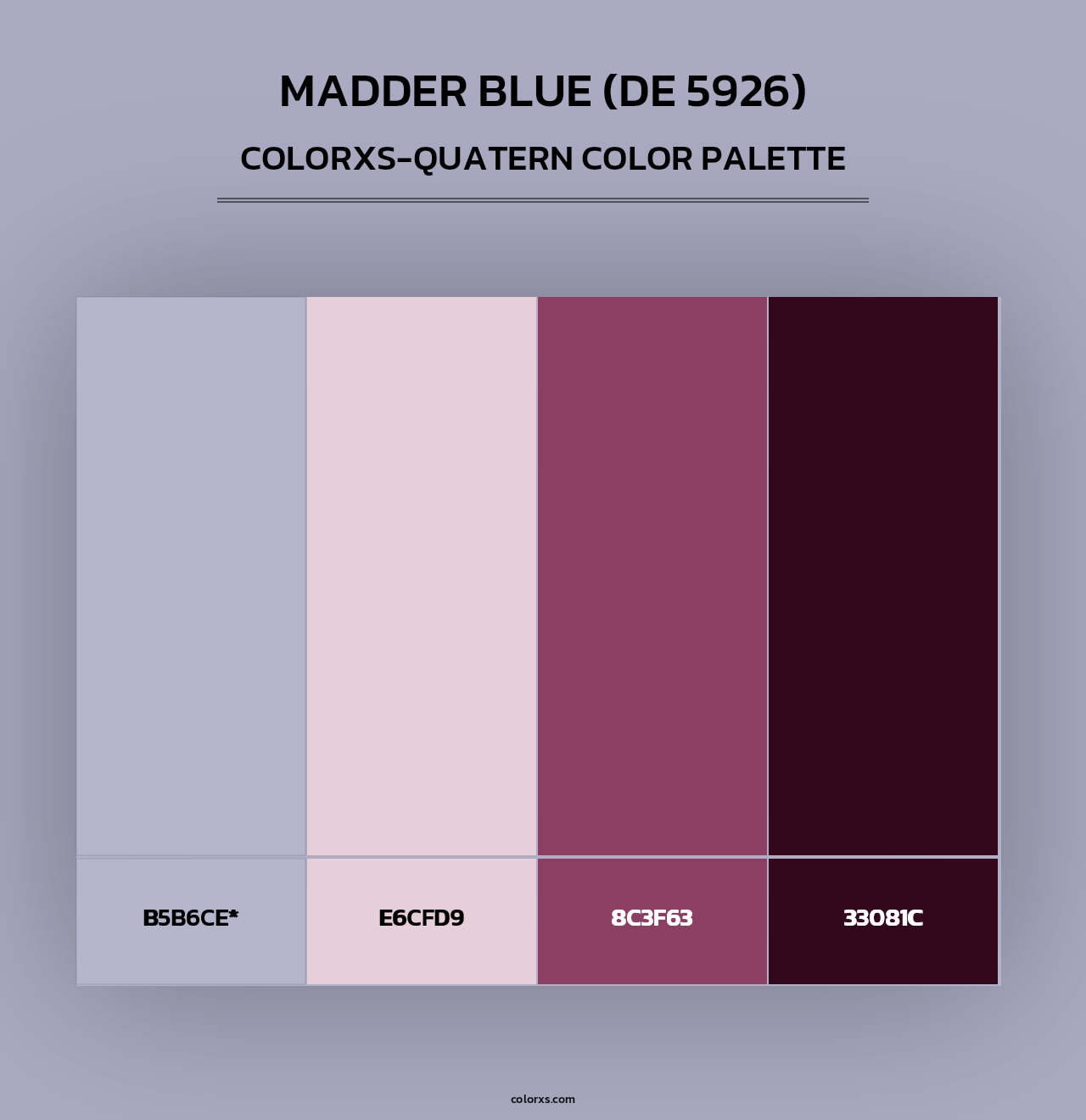 Madder Blue (DE 5926) - Colorxs Quad Palette