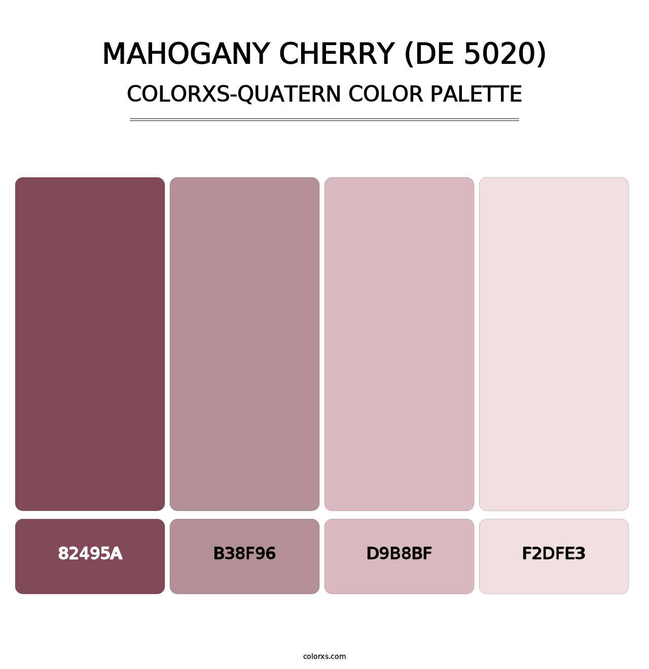 Mahogany Cherry (DE 5020) - Colorxs Quatern Palette