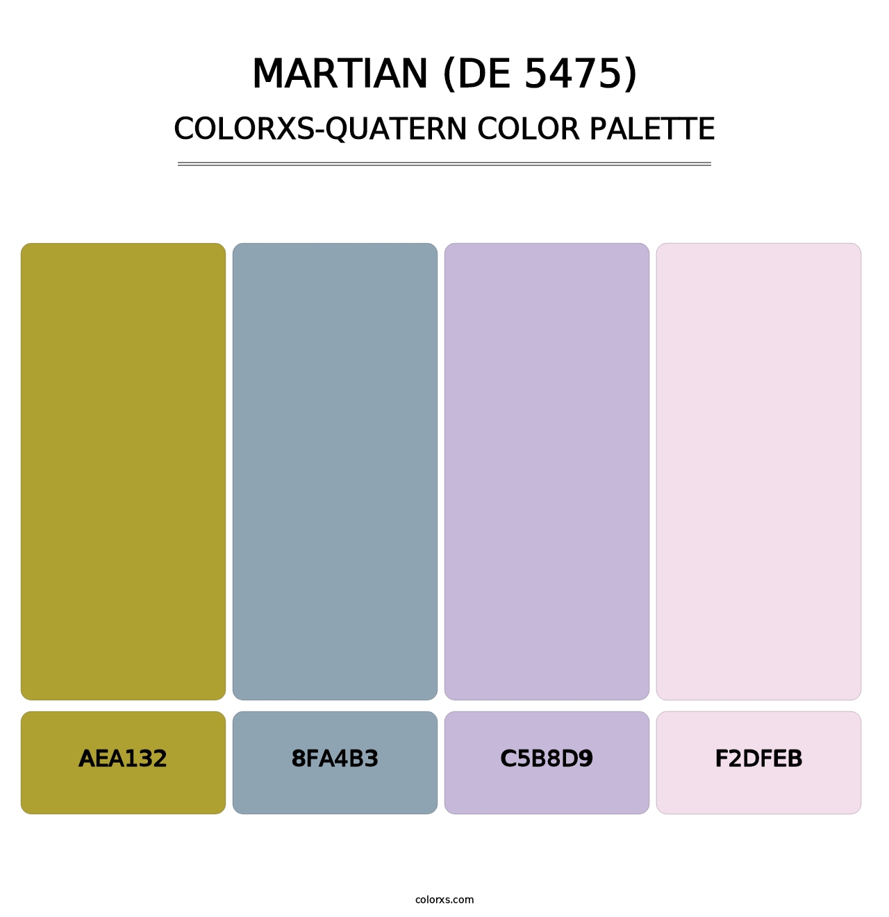 Martian (DE 5475) - Colorxs Quatern Palette