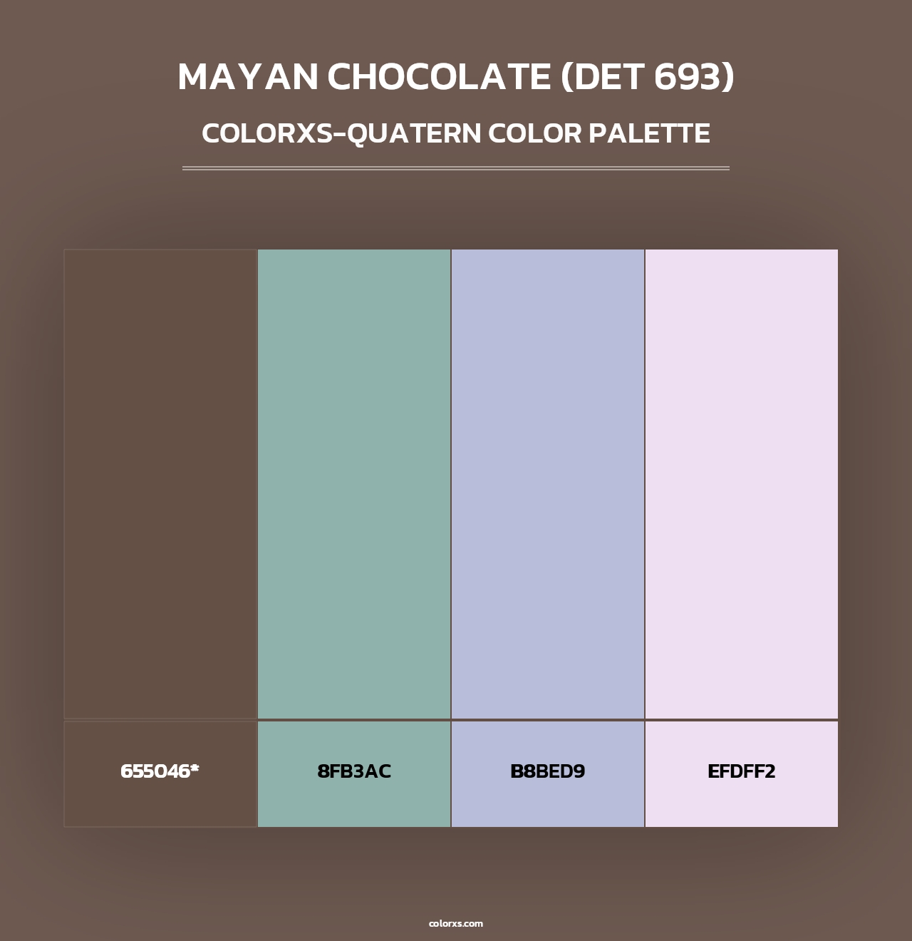 Mayan Chocolate (DET 693) - Colorxs Quad Palette